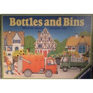 Bottles and Bins RARE Ravensburger Vintage Board Game COMPLETE 1982 Recycle READ